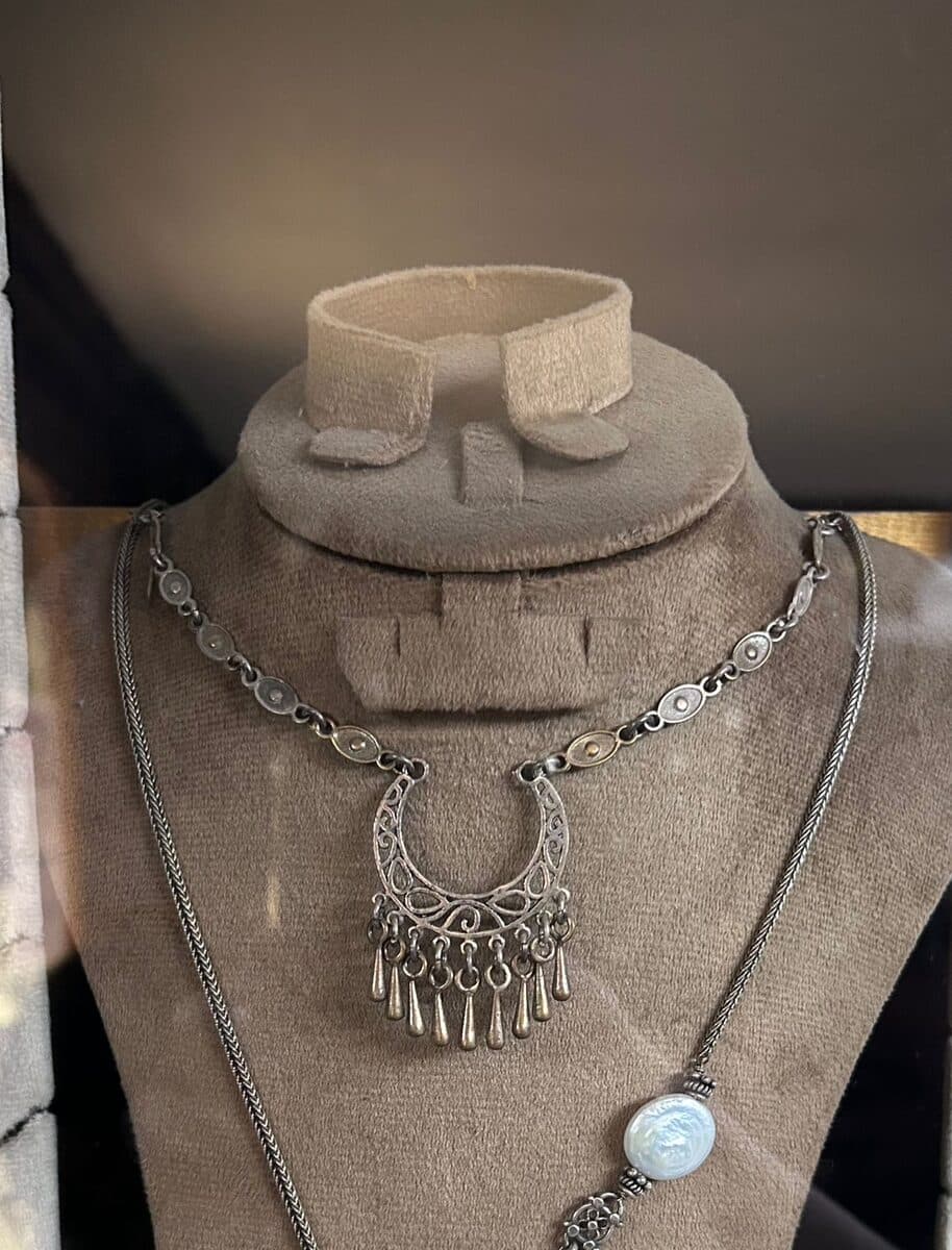 Crescent Filigree Necklace