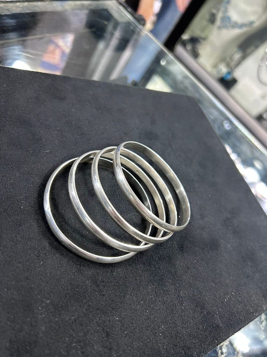Engraved Bangle Set